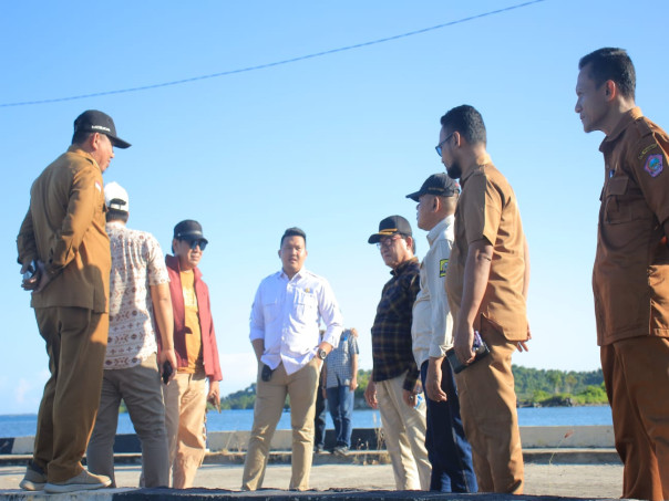 Tim Pansus DPRD Pohuwato Bersama Dinas PUPR di Lokasi Pembangunan Terminal Khusus PGP.