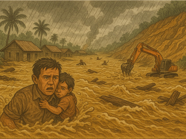 Gambar Ilustrasi : Bencana banjir akibat kerusakan lingkungan